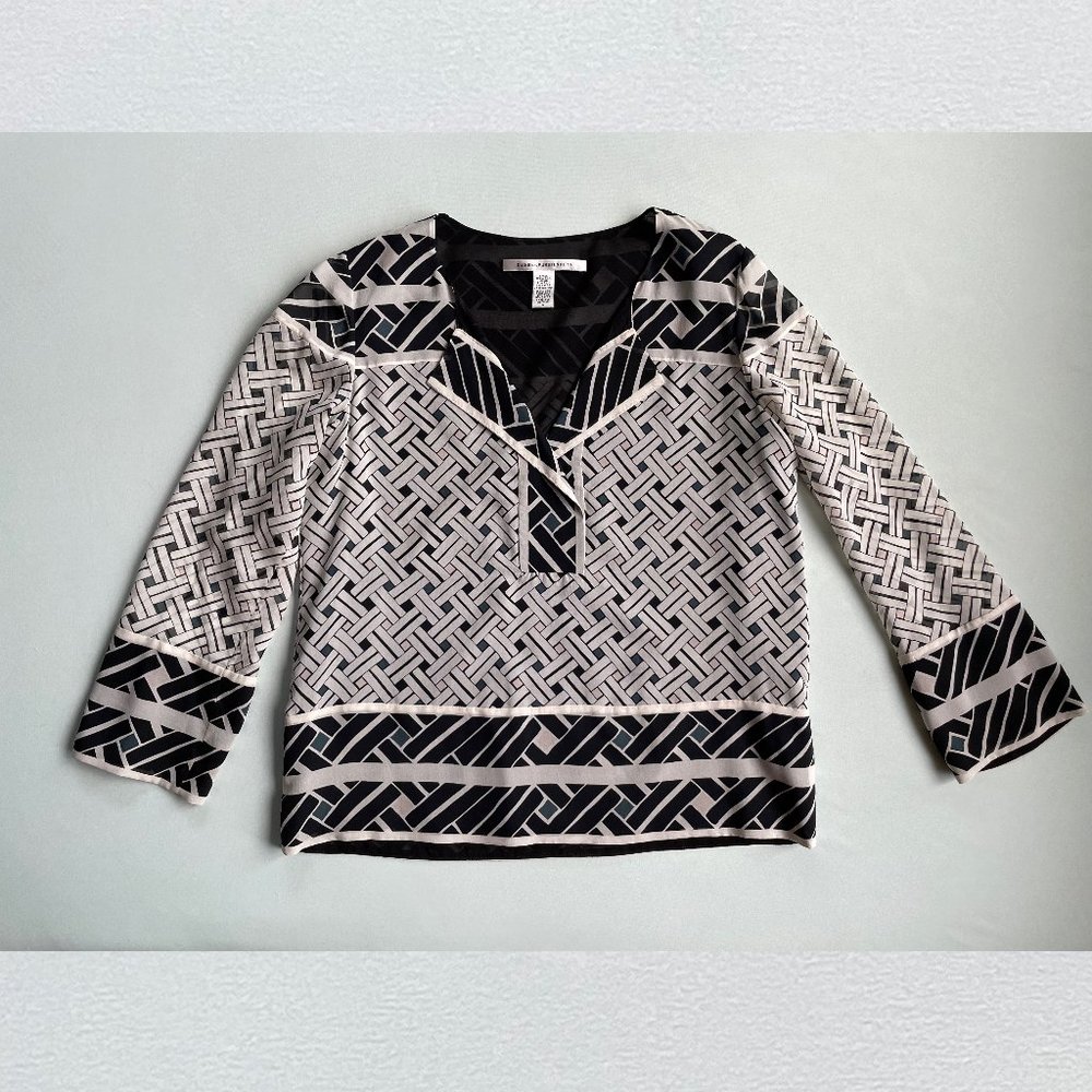 Diane Von Furstenberg Vintage Silk Nadeen Blouse